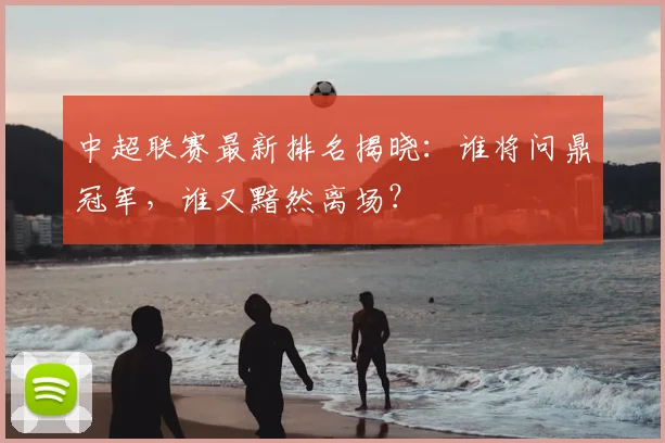 中超联赛最新排名揭晓：谁将问鼎冠军，谁又黯然离场？